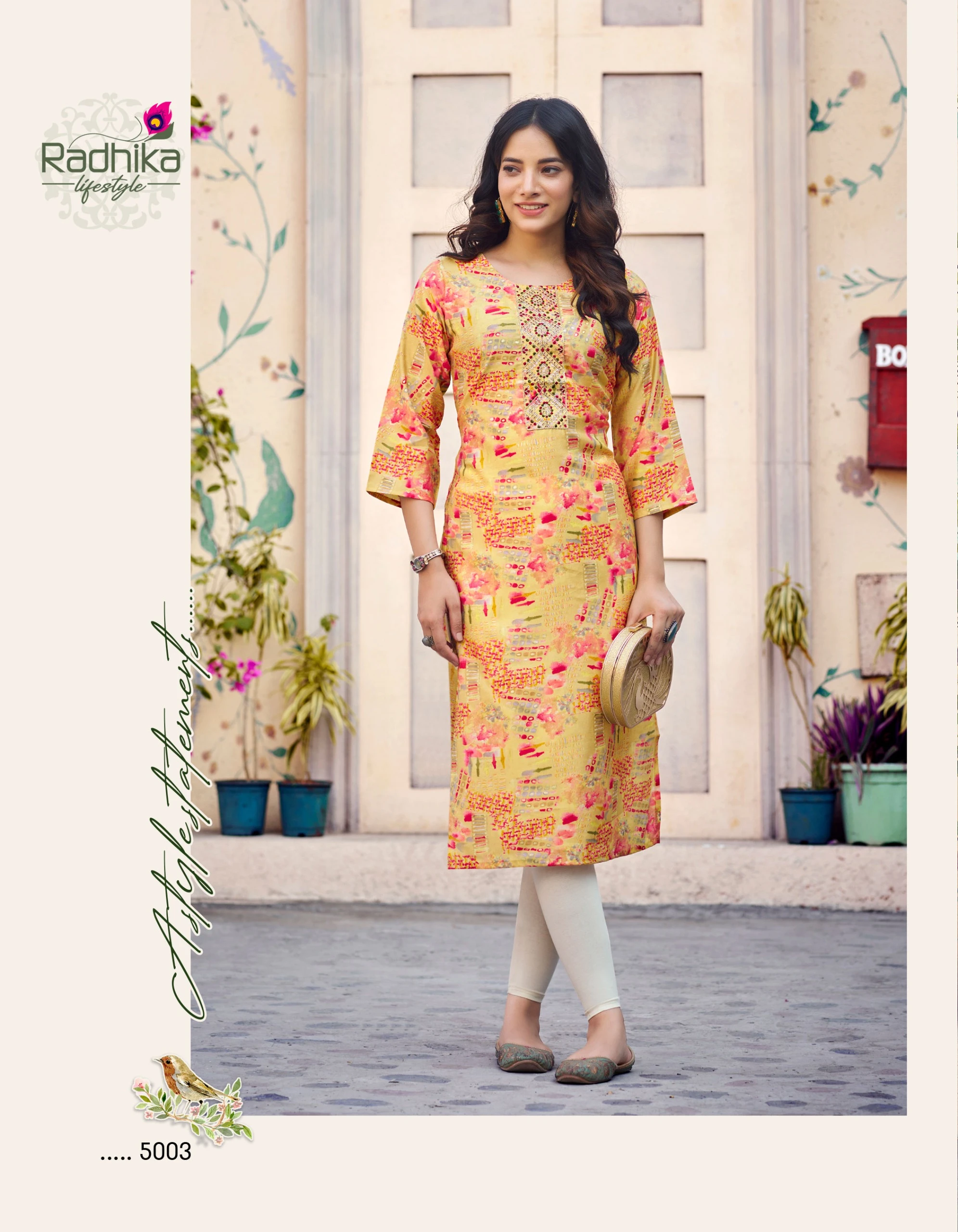 Radhika Lifestyle Charming Vol 5 Modal Chander Wholesale Fancy Kurti Catalog — Wholesale Kurtis, MPA wholesale from Surat — view 5